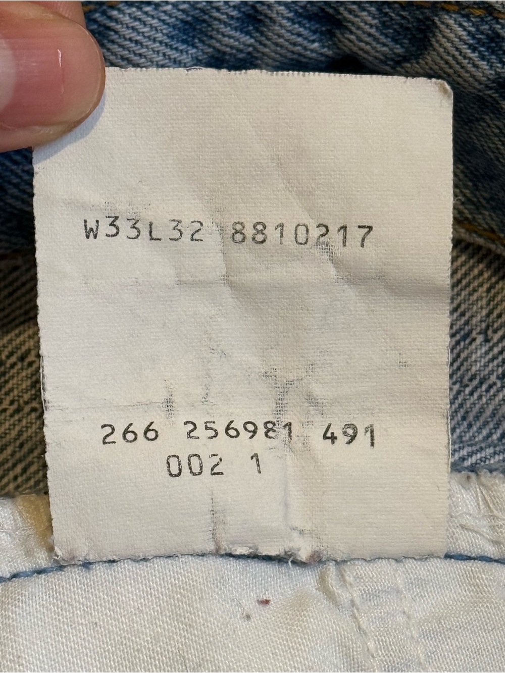 Vintage Levi’s 881 High Rise Straight Leg Jeans Made in Belgium W33 L32 - Picture 6 of 7